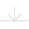 Ekena Millwork Kennewick Architectural Grade PVC Gable Bracket, 108"W x 54"H x 2"D x 4"F, 12/12 Pitch GBP108X54X0204KEN00 - alternate 3